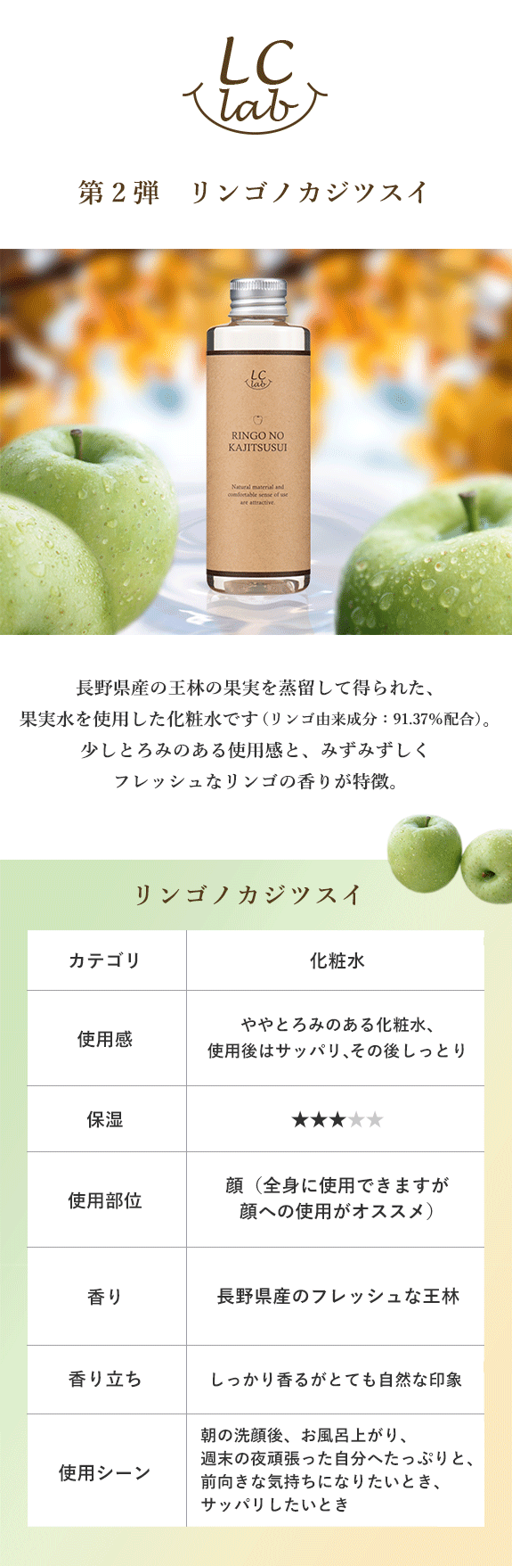 リンゴのカジツスイ画像