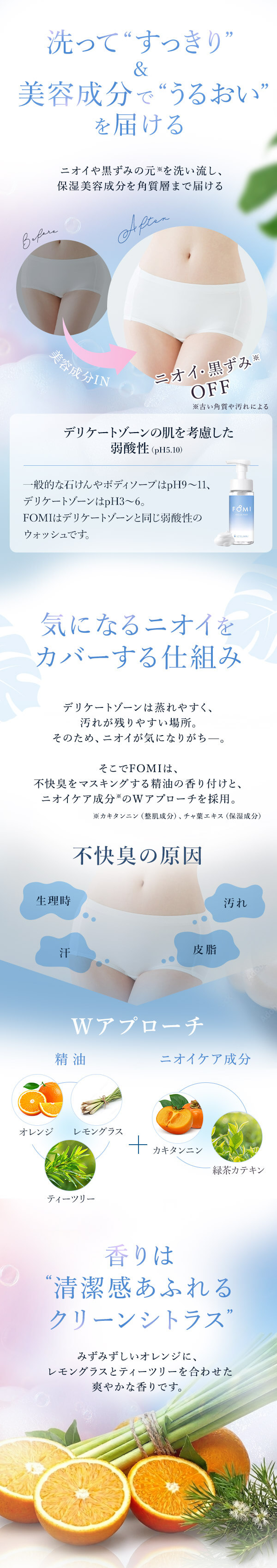 ＬＣ’Ｓジャムウ・ＦＯＭＩ　デリケートウォッシュ 成分