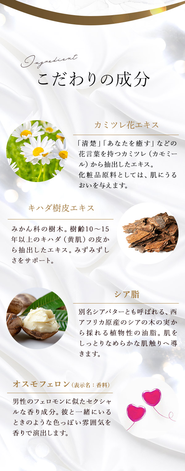 リビドー　ブランシュ　こだわりの成分