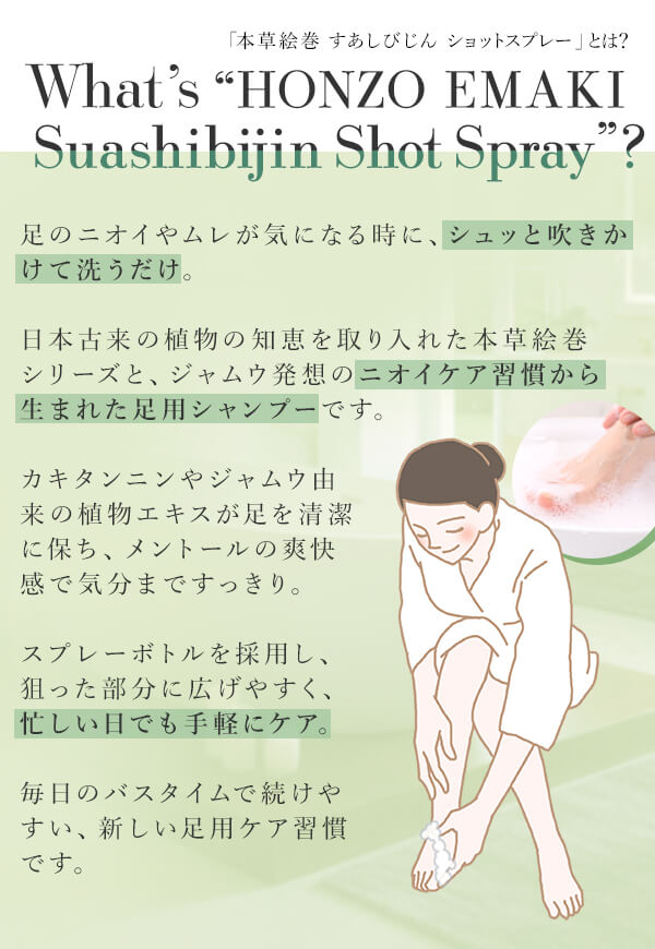 本草絵巻　すあしびじん ショットスプレー
