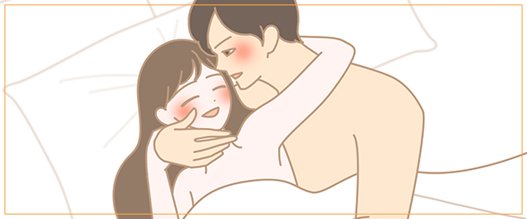 男女がデートをしているイラスト