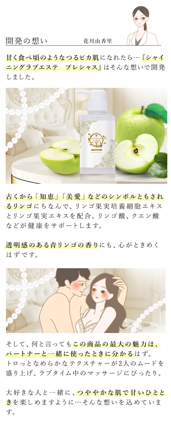 シャイニングラブエステ　プレシャス　開発の想い
