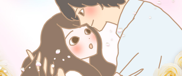 ナデテ ホワイトローズを使用しているカップルのイラスト