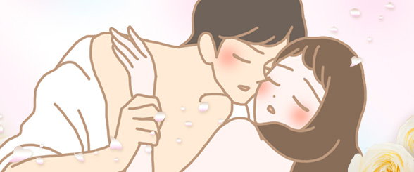 ナデテ ホワイトローズを使用しているカップルのイラスト