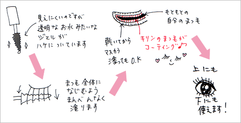 キリンのまつ毛ご使用手順