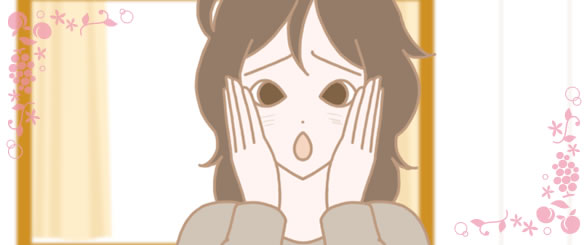 髪が傷んでいる女性 イラスト