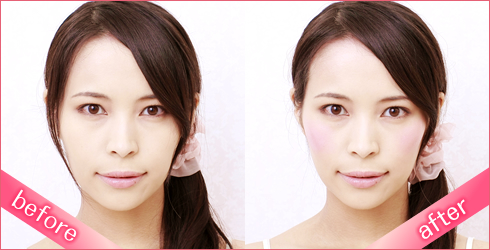 恋愛メイク|before after