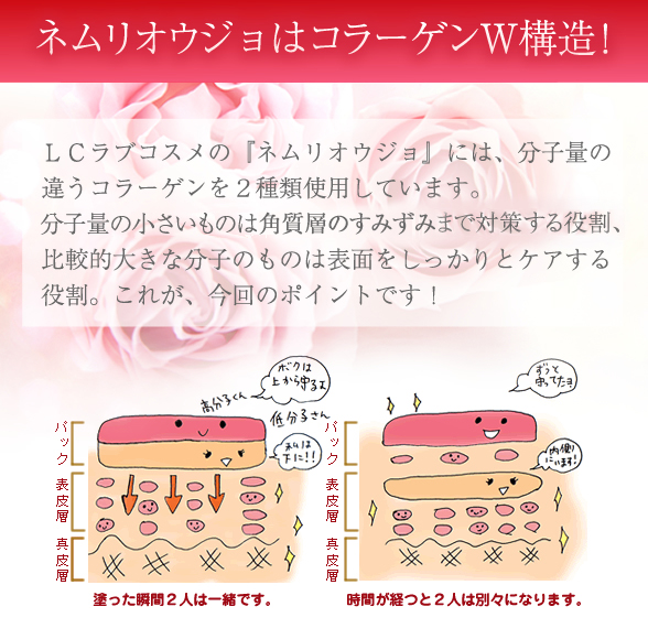 ネムリオウジョはコラーゲンW構造