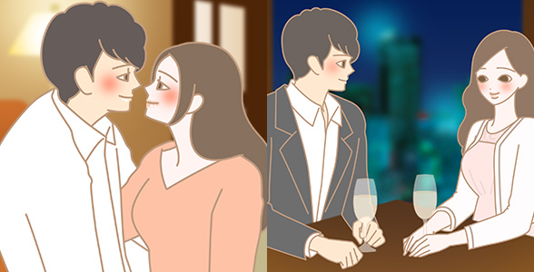 カップルイラスト