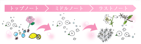 カンノウビ(KANNOUBI) 香りの変化