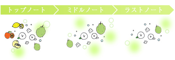 香りの変化
