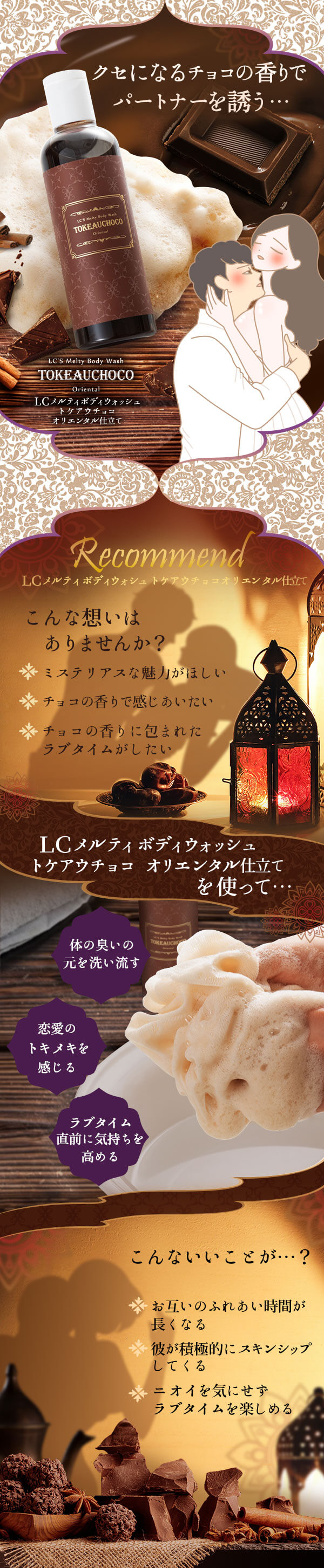メルティボディウォッシュトケアウチョコ