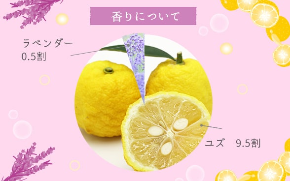 ヒップスクラブ プリリーナ ユズ&ラベンダー プレミアム 香りについて
