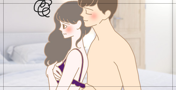 脇が気になる女性イラスト