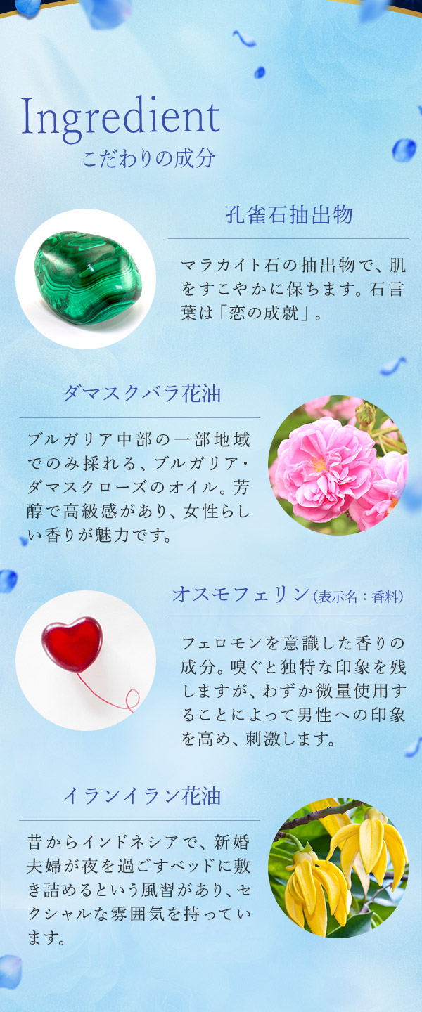 リビドー　ブルーローズ　こだわりの成分