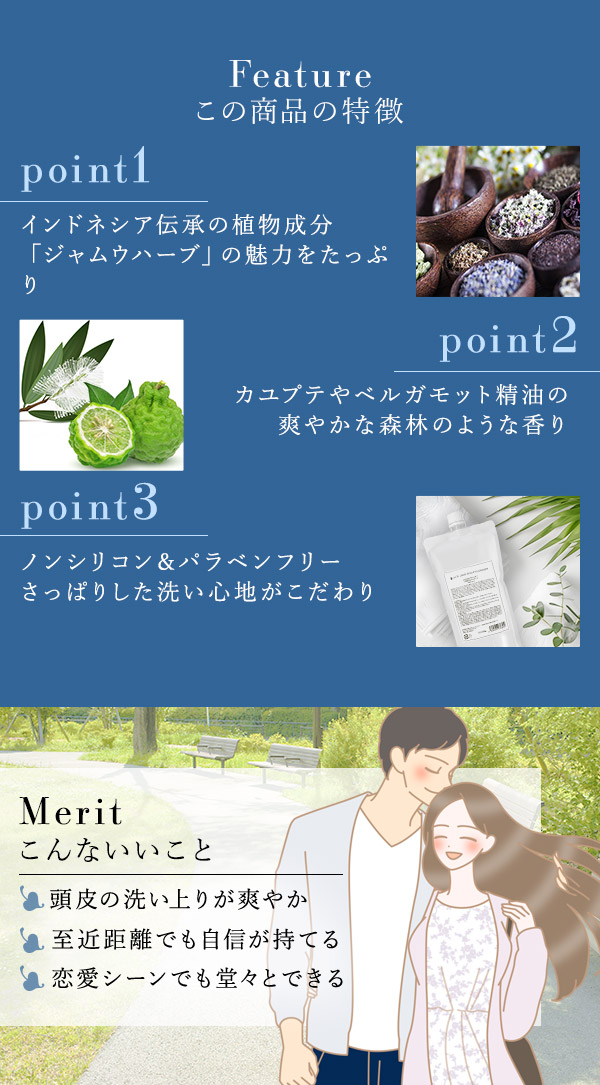 ＬＣ’Ｓジャムウ・スカルプクレンザー500ｍＬ　特徴