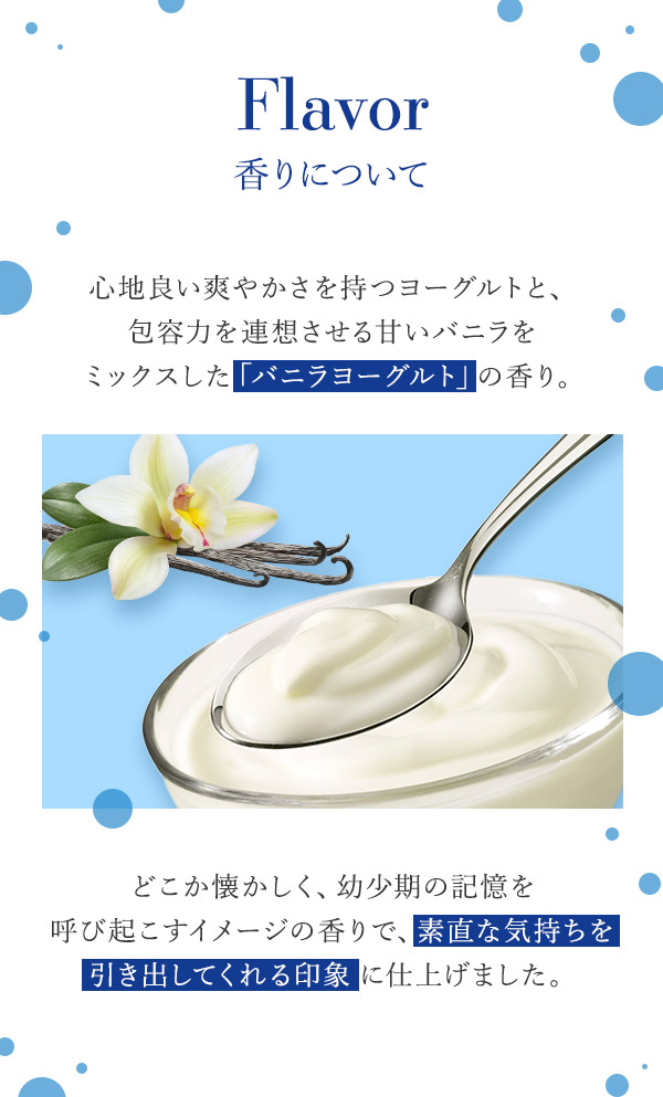 ヌレヌレ・バニラヨーグルトキッス　香りについて