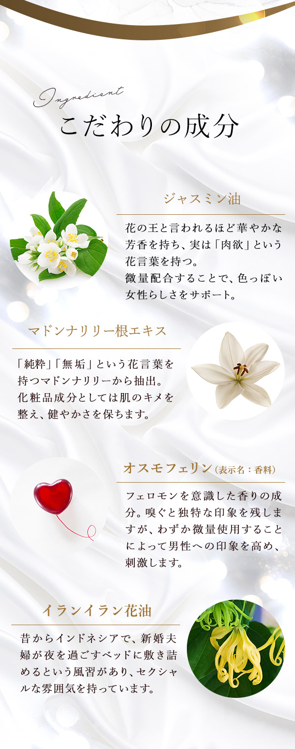 リビドー　ブランシュ　こだわりの成分