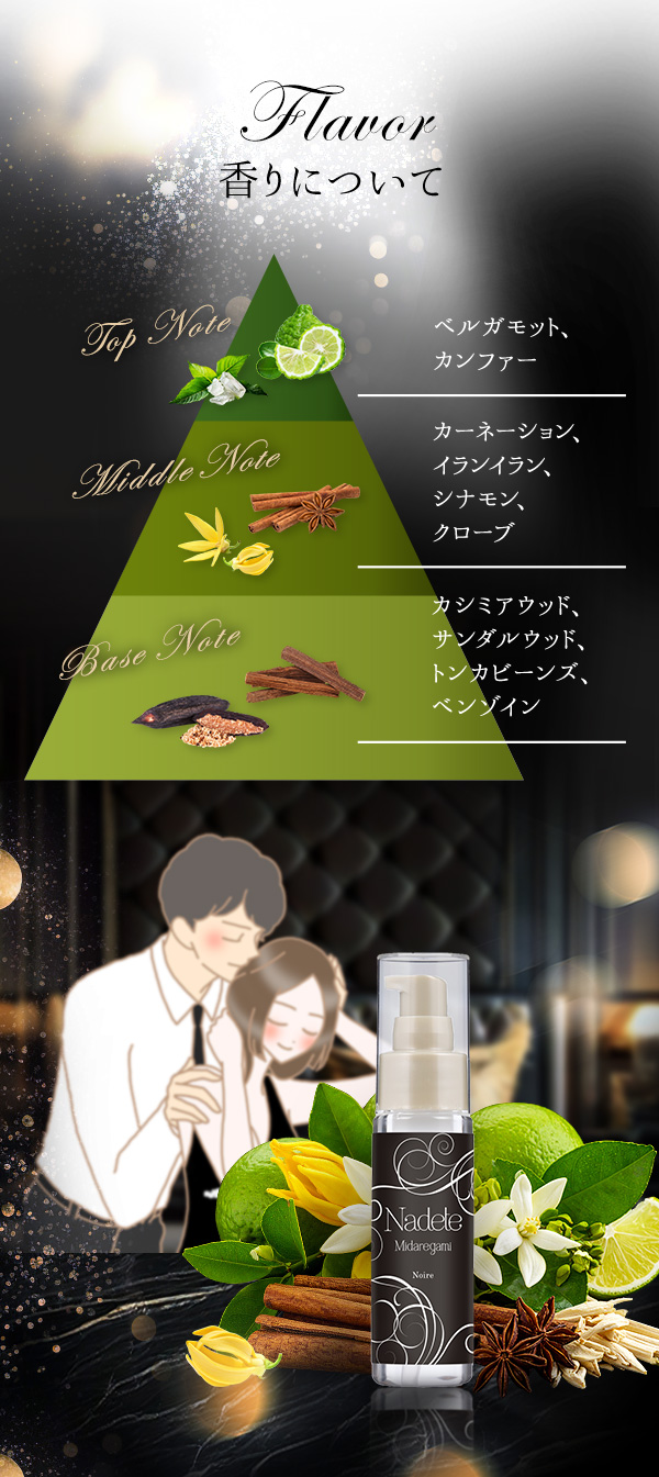 ナデテ　ミダレガミ　ノワール　香りについて