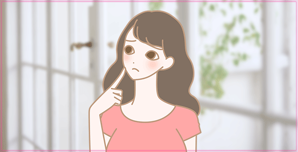 女性お悩みイラスト