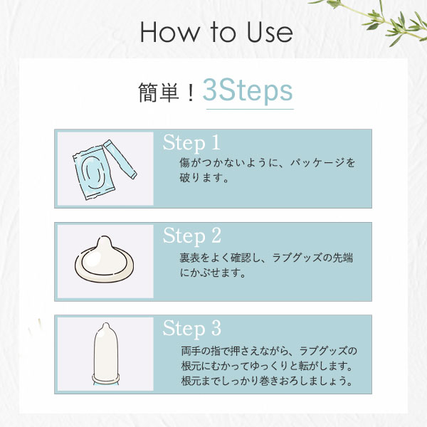 グッドバリューコンドーム使い方画像
