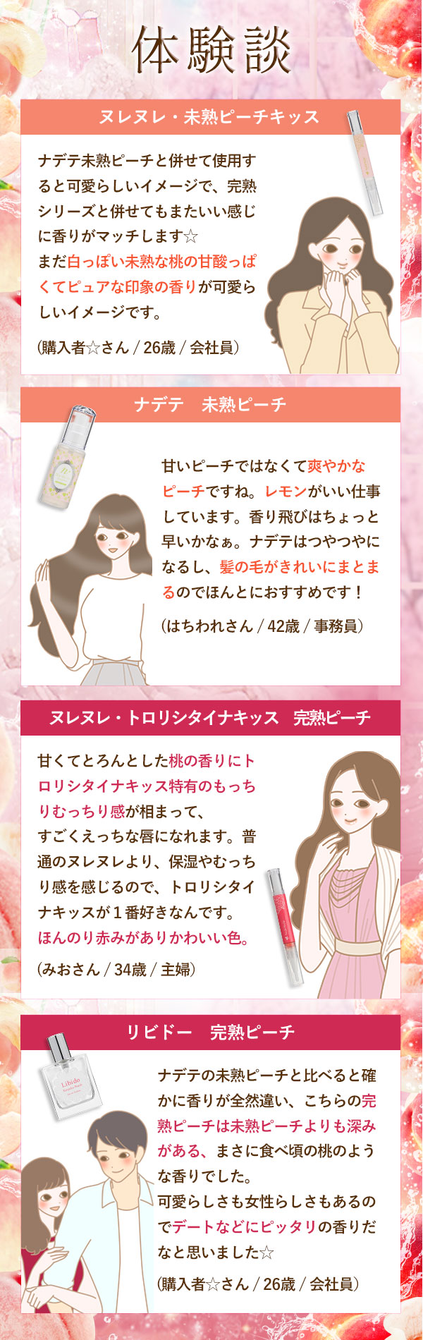 未熟・完熟ピーチ 体験談
