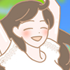 喜ぶ女性