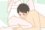 クンニに抵抗がある男性のイラスト