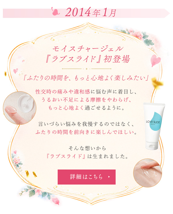 モイスチャージェル『ラブスライド』初登場